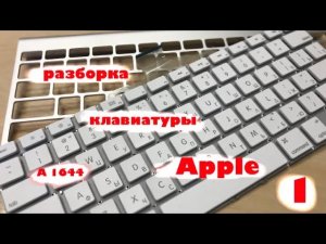 1. Разборка беспроводной клавиатуры apple _подготовка к чистке