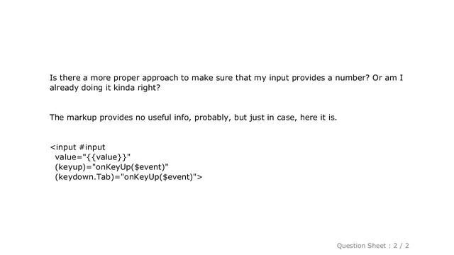 HTML : Getting a string instead of expected number from Angular template and input native element's смотреть онлайн
