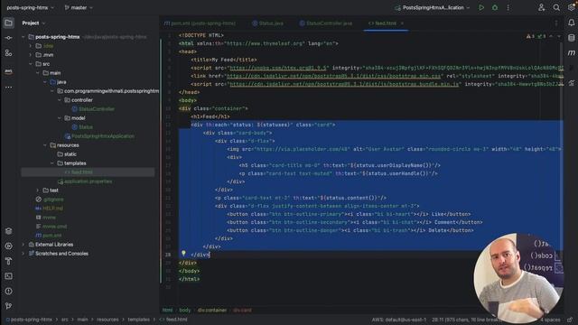 Create a FULLSTACK APP with Java+Spring-Boot+Thymeleaf+HTMX | NO Javascript | Tutorial смотреть онлайн