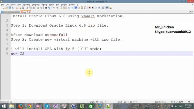 Install Oracle Linux 6.6 using Vmware Workstation. смотреть онлайн
