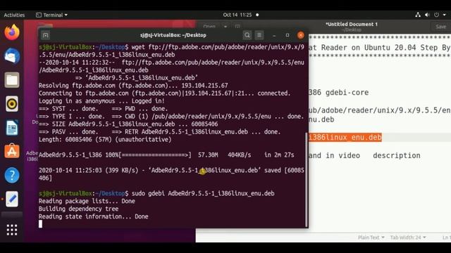 How To Install Adobe Acrobat Reader on Ubuntu 20.04 & Linux Mint 20. смотреть онлайн