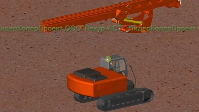 Монтаж сваебойного оборудования на экскаватор смотреть онлайн