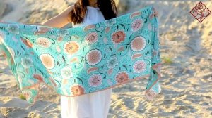 Палантин набивной (вискоза) "10808", вид 11