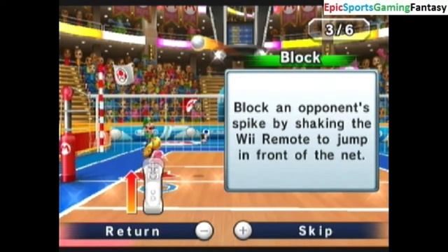 Mario Sports Mix Volleyball Advanced Controls Tutorial Mode WalkThrough смотреть онлайн