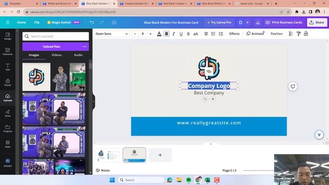 [New] Membuat Name ID Card Kartu Nama di CANVA | hanya 5 menit menggunakan template free di CANVA смотреть онлайн