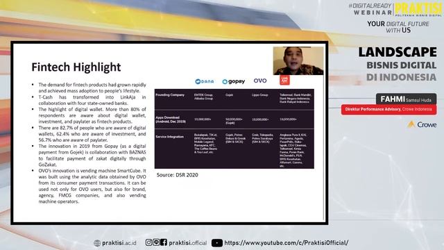 PRAKTISI WEBINAR DIGITAL READY #3 - Landscape Bisnis Digital di Indonesia [Fahmi Samsul Huda] смотреть онлайн
