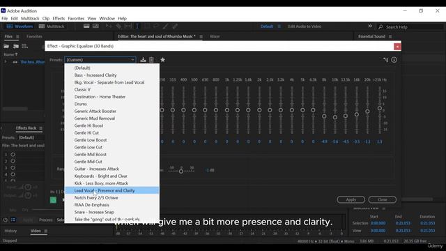 04.5. Using Effects: Equalization