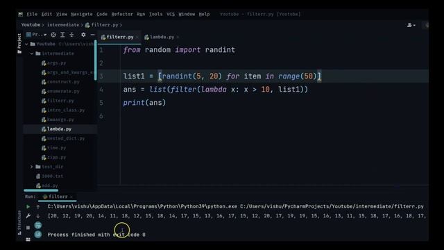 Python Filter Example смотреть онлайн