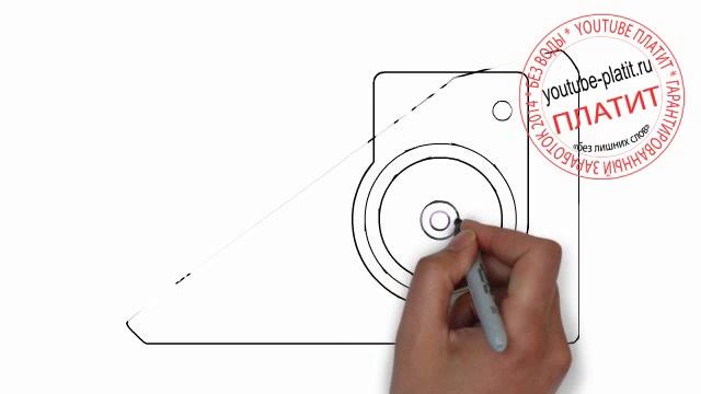 Как нарисовать фотоаппарат смотреть онлайн