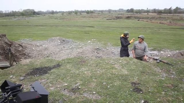 Съемки съемок фильма Цацикуа. Режиссер - Амра Начкебиа