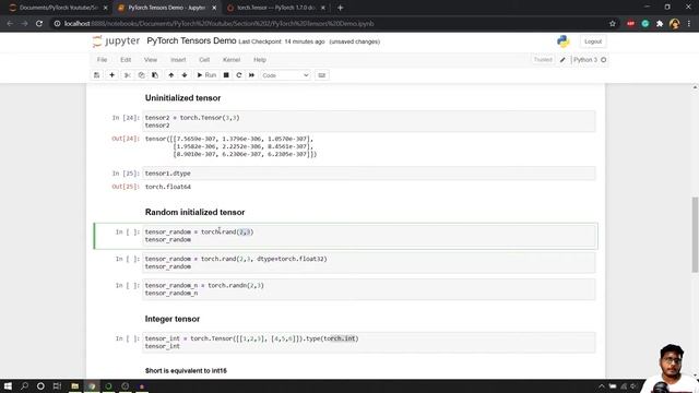 Deep Learning with PyTorch | S2P2 | DEMO | Creating Tensors in PyTorch смотреть онлайн