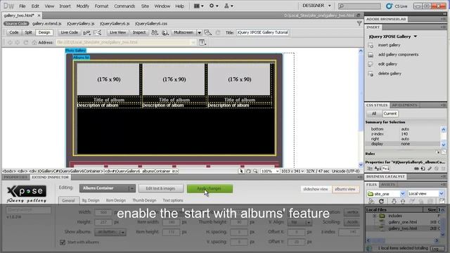 Create a jQuery XPOSE Gallery that starts with albums смотреть онлайн