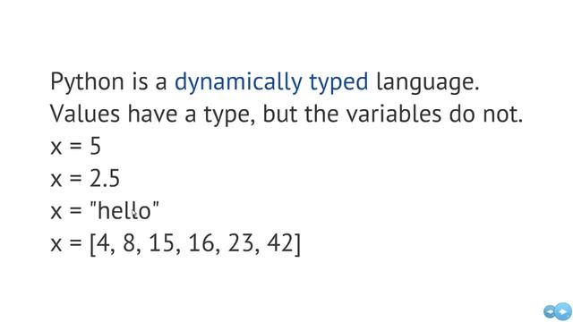 Python Programming: Variables, Types and Data смотреть онлайн