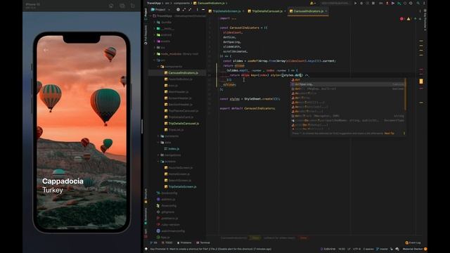Travel App (Part 4) Details Screen | Images Carousel | React Native смотреть онлайн
