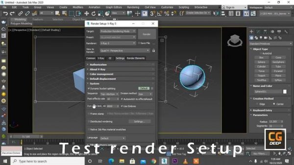 Best interior render setup in vray 5 lightmix in 3ds max 2020 | Test / Final render setup tutorial