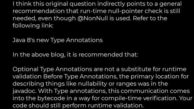 Java :How to use @Nullable and @Nonnull annotations more effectively?(5solution) смотреть онлайн