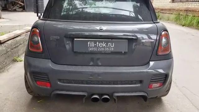 Спортивный катализатор на Mini Cooper GP 1.6 turbo смотреть онлайн