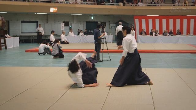 55-я Всеяпонская демонстрация айкидо (2017). Йоко Окамото