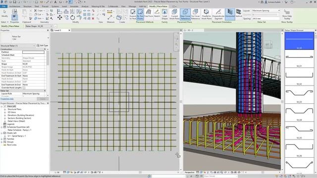 Revit 2022 - Improved rebar modeling detailing video смотреть онлайн
