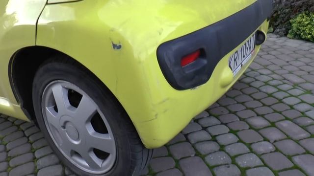 Peugeot 107 - Damaged rear bumper - Spraying or replacing? crash, accident - смотреть онлайн