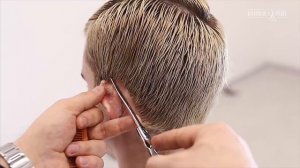 Современная мужская стрижка ножницами. Мастер класс от Сергея Рудницкого