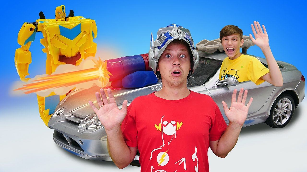 Роботы Трансформеры - Десептиконы прокачали Боевые Машины! Бамблби в видео шоу онлайн. Игры битвы смотреть онлайн