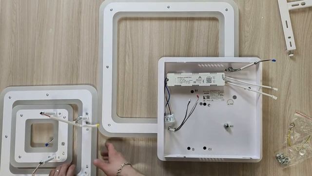 2020г. - Сборка светодиодной люстры TRIPLEX Triplex square 124w S от Estares смотреть онлайн