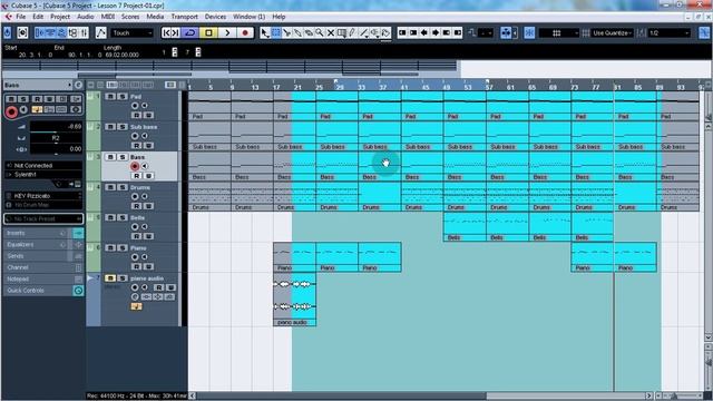 Уроки Cubase. Работа с событиями проекта, ч3 (Working with events, p3) (Cubase Tutorial 12) смотреть онлайн
