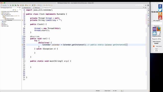 Java Swing Beispiel Uhr programmieren - 1 смотреть онлайн