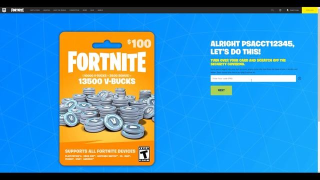 How to Redeem a Fortnite V-Bucks Gift Card | Fortnite Support смотреть онлайн