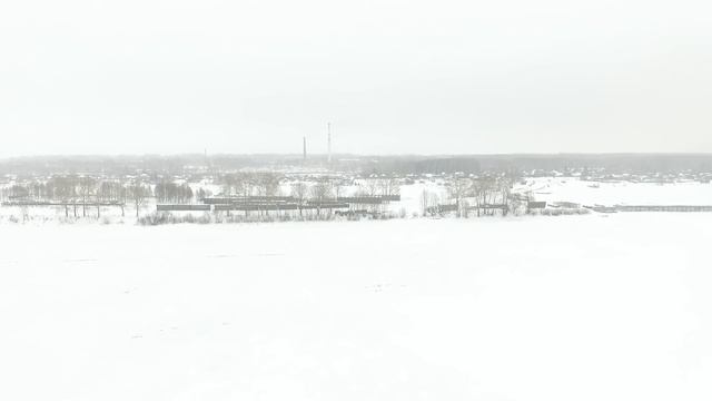 Полет над пос.Норское г. Ярославль 30-12-2016 смотреть онлайн