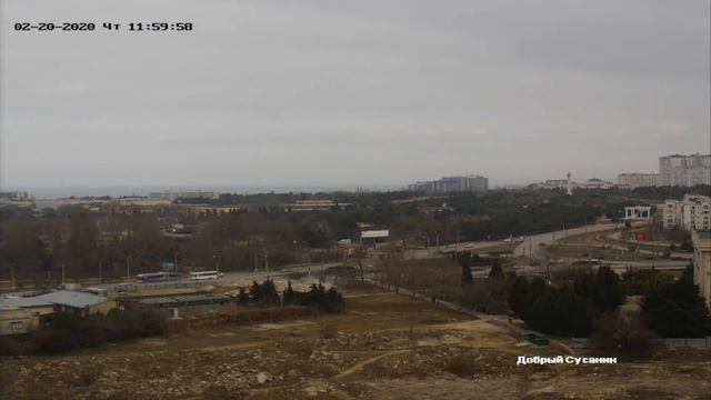 вид на площадь Неустроева.20 февраля 2020 года смотреть онлайн