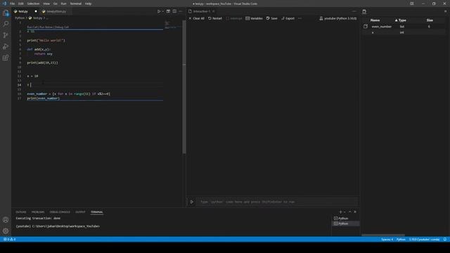 VS code: 5-Interactive Window смотреть онлайн