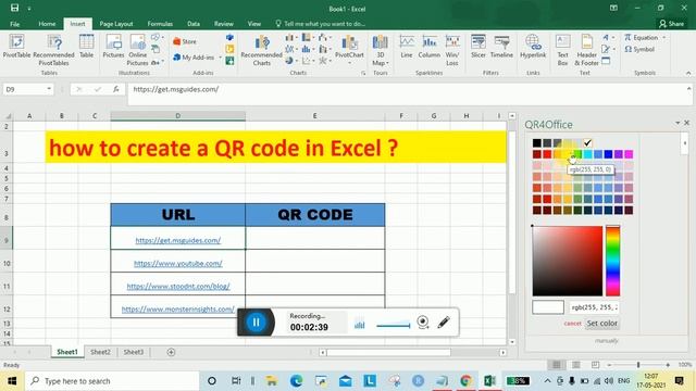 How To Create QR Code in Microsoft Excel in Hindi ? || MS Excel se QR Code Kaise Generate Karte Hai смотреть онлайн