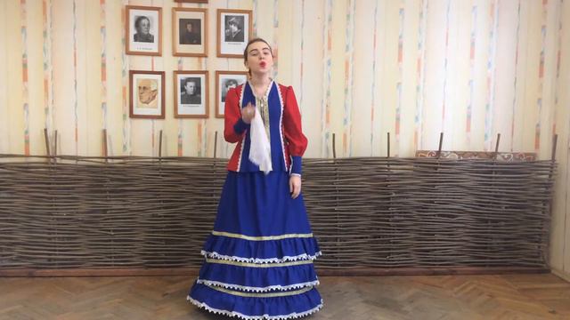Киреева Александра, «Шапочка пуховая, черкесочка новая» плясовая песня Гребенских казаков смотреть онлайн