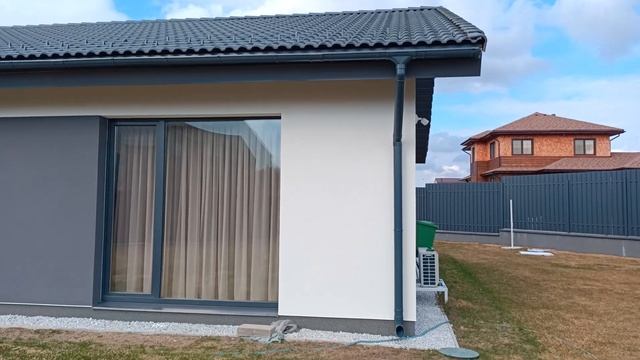 Дом из газобетона Д600 200мм утеплён фасадным пенопластом ППС16ф по технологии СФТК Мокрый Фасад смотреть онлайн