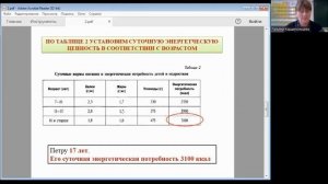 Биология. Нормы питания.