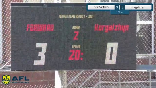 "Летнее Первенство 1" III Лига (2021г) FORWARD 6:0 Korgalzhyn смотреть онлайн