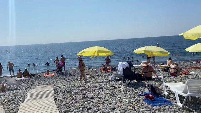 Вернулась из командировки в Сочи с чёрной ногой! Особенности пляжей и набережной Имеритинской бухты смотреть онлайн