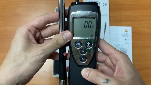 วิธีการใช้งาน testo 416 เครื่องวัดความเร็วลม (Vane Anemometer) смотреть онлайн