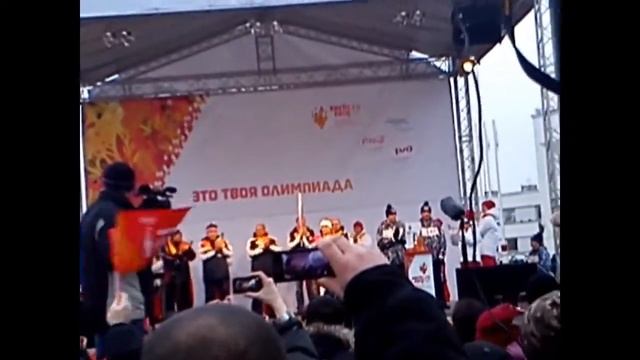 Встреча Олимпийского огня в Нижнем Новгороде (7.01.2014) смотреть онлайн