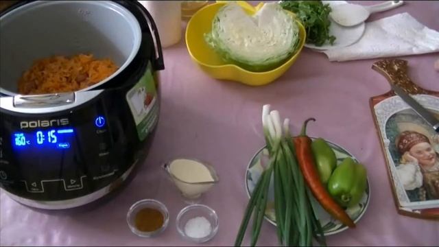 Сливочная курочка с капустой.вторые блюда в мультиварке смотреть онлайн