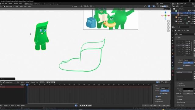 How to copy layers from other files in Blender Grease Pencil | Quick Tip смотреть онлайн