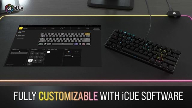 K65 RGB MINI 60% Mechanical Gaming Keyboard - SMALL SIZE, BIG ATTITUDE смотреть онлайн