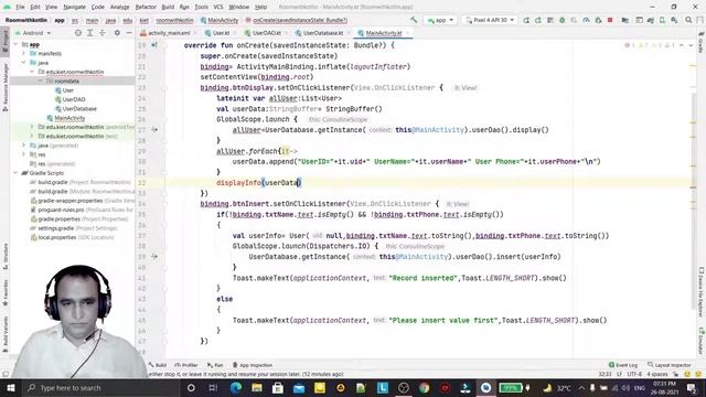 Read Data from SQLite using ROOM API in Android Studio using Kotlin | Dr Vipin Classes смотреть онлайн