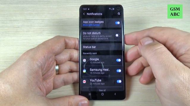 BATTERY PERCENTAGE Samsung Galaxy S10 (How to show on display) смотреть онлайн
