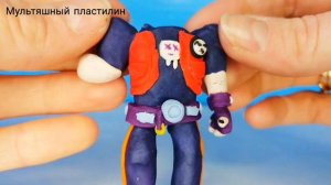 Бравл Старс Эдгар из пластилина - Brawl Stars clay Art - EDGAR BRAWLER