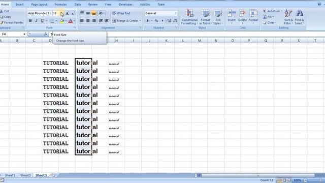 Microsoft Excel Malayalam tutorial 3( Home ribbon and font ) смотреть онлайн