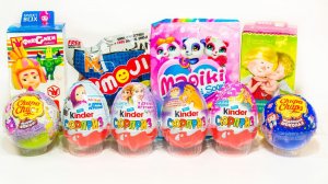 10 Киндер Сюрпризов ГАДКИЙ Я Фиксики МАША И МЕДВЕДЬ Холодное Сердце Мультик про Машинки Робокар Поли