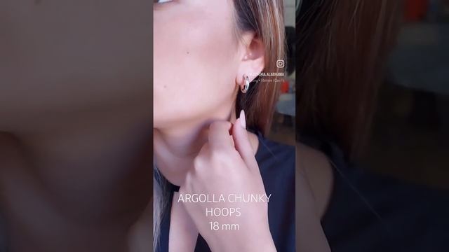 ARGOLLA CHUNKY HOOPS 18 Mm #joyasdeplata #tacna #perú